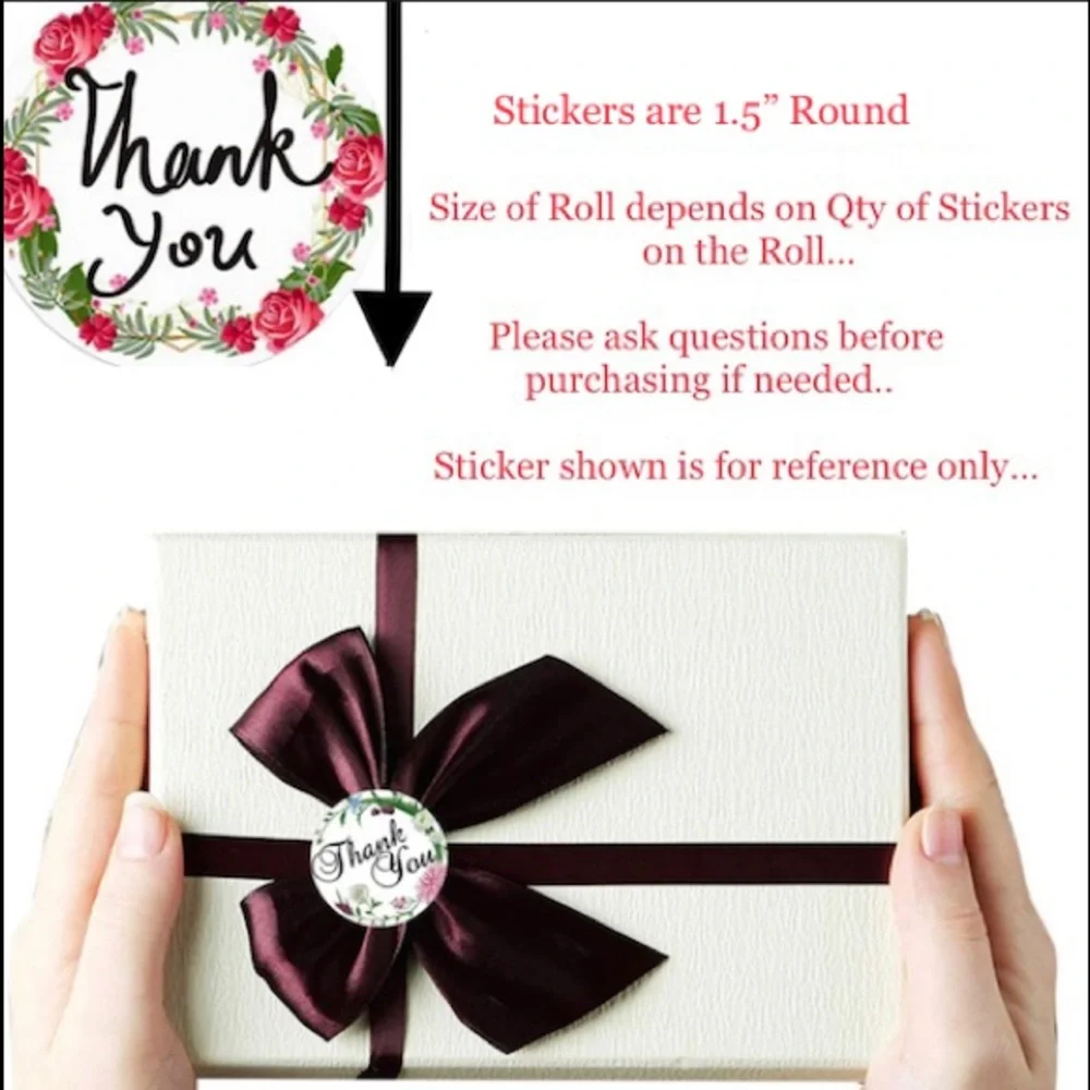 200 ~1.5” Thank You Boutique Stickers 🌟🆕🌟 2 For $24 (Bundle & Save)